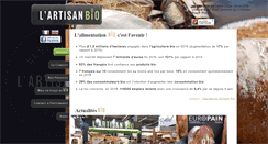 Desktop Screenshot of lartisanbio.com