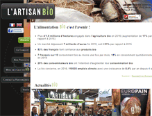 Tablet Screenshot of lartisanbio.com